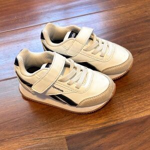 Reebok Toddler White and Navy Sneakers